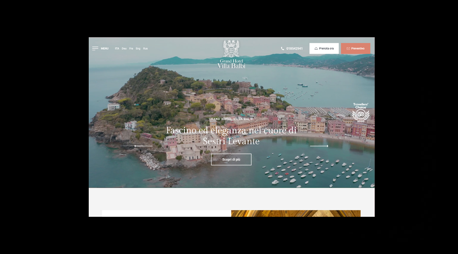 sito web hotel Grand Hotel Villa Balbi
